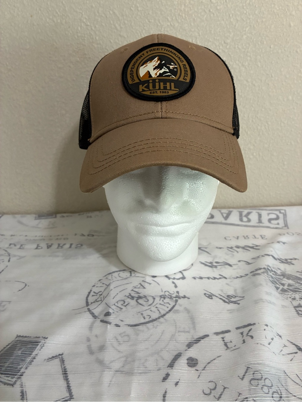 KUHL Trucker Hat Independent Freethinking Rebels EST. 1983 Mesh Back - Brown